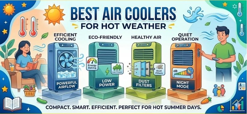 Best Air Coolers for Hot Weather 2026 – Top Desert & Personal Cooling Experts Guide