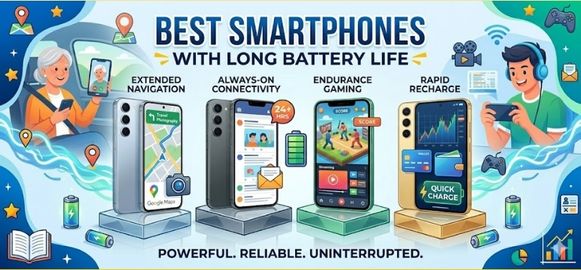 Best Smartphones with Long Battery Life 2026 – Top Battery Backup Phones Ranked