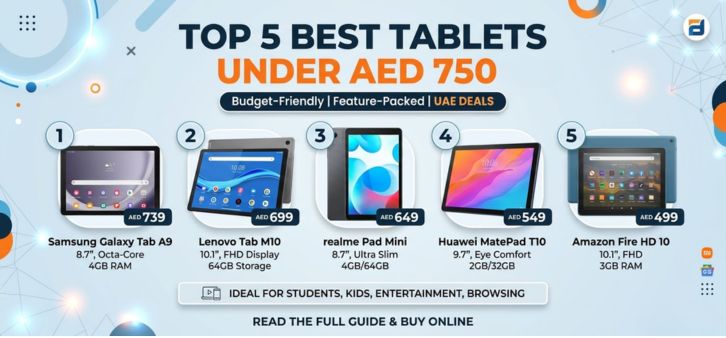 Best Tablets Under AED 750