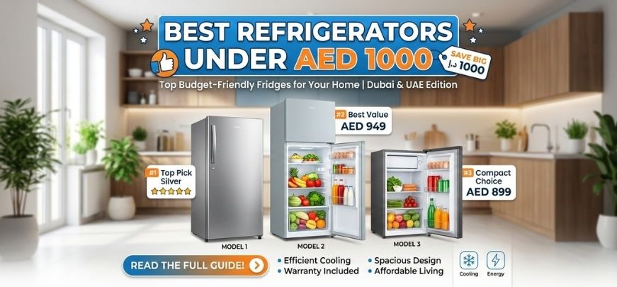 Best Refrigerators Under AED 1000 in UAE 