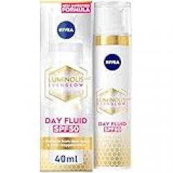 NIVEA LUMINOUS 630 EVEN GLOW Anti Dark Spot Face Fluid SPF 50, UVA & UVB Sun Protection, Spotless Even Skin, Hydrating Hyaluronic Acid & Vitamin E, 40ml