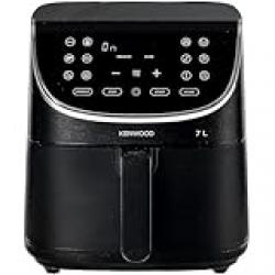 KENWOOD Digital Air Fryer XXXL 7L 2.8KG 1800W with Max Crisp Function, Recipe Book, Rapid Hot Air Circulation for Frying, Grilling, Broiling, Roasting, Baking and Toasting HFP80.000BK Black