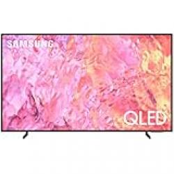 Samsung 50 Inch 4K LED HDR+ Quantum Dot AirSlim Hub QA50Q60CAUXZN - 1 Year Warranty (2023 Model - UAE Version), black