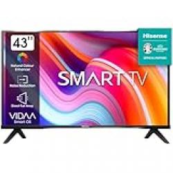 Hisense 43A4K Smart TV, black