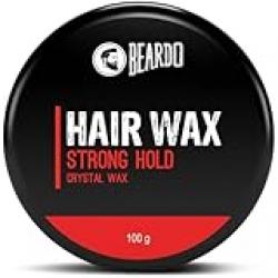 Beardo Hair Wax Strong Hold Crystal Wax Natural, 100 g (Pack of 1)