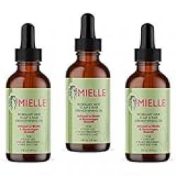 Mielle Organics Mielle/Rosemary Mint/Scalp and Hair Strengthening Oil/Healthy Hair Growth / 2 oz (59ml) / (Pack 3), 59 ml (Pack of 3), 2.0 ounces, 177.44 millilitre, 3
