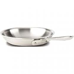 All-Clad BD55108 D5 Brushed 18/10 Stainless Steel 5-Ply Bonded Dishwasher Safe Fry Saute Pan Cookware, 8-Inch