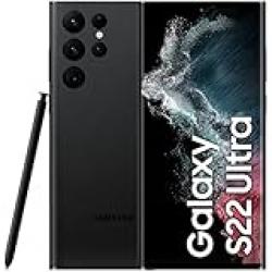 Samsung Galaxy S22 Ultra 5G Mobile Phone 256GB Dual SIM Android Smartphone Phantom Black (UAE Version)