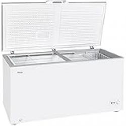 Super General Chest-Freezer 550 Liter Gross Volume, SGF-544-M, White, Rectangular Deep-Freezer with Sliding glass door, Lock & Key, Wheels, 130 x 67 x 84 cm, 1 Year Warranty