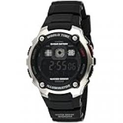 Casio Men's Watch - AE-2000W-1BVDF Black/Grey Dial, Black Band