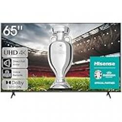 HISENSE VIDAA Smart TV 65A6K - Dolby Vision, Pixel Tuning, Voice Remote Share to TV, and Youtube, Netflix and Shahid OSN