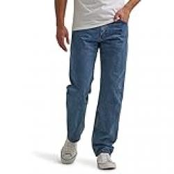 Wrangler Men's Classic 5-Pocket Regular Fit Cotton Jean, Vintage Blue Grey, 28W / 30L