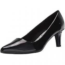 Easy Street Women's Pointe Dress Pump, Black Patent, 7
