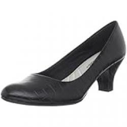 Easy Street Women's Fabulous Pump,Black Croco,7 W US