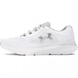 Under Armour Charged Rogue 4 Running Shoes Women'S Shoes White/Halo Gray/Metallic Silver 37.5 Eu