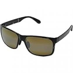 Maui Jim Men's and Women's Red Sands Polarized Rectangular Sunglasses, Grey Tortoise/Hcl Bronze Polarized, Large