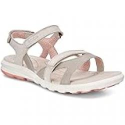 ECCO Womens Cruiseii' Ankle Strap Sandals, Silver Silver Grey Gravel Rose Dust, 5.5/6 UK