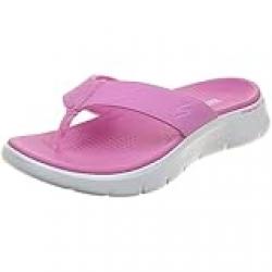 Skechers Womens GO WALK FLEX SANDAL Sneaker, PINK, 38 EU