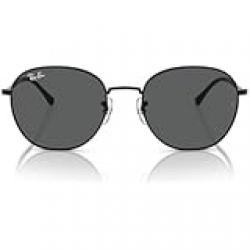 Ray-Ban Rb3809 Round Sunglasses, Black/Dark Grey, 53 mm