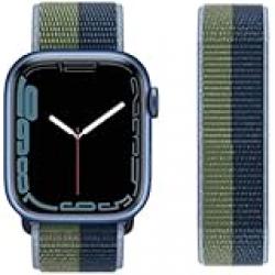 Dado Nylon Strap Compatible with Apple watch Series 10 | Ultra 2 | 9 | 8 Ultra | 8 | 7 | 6 | SE, breathable light weight bracelet strap (Blue Green, 42/41/40/38mm)