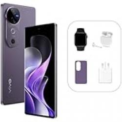 vivo V40 5G (Nebula Purple, 12GB RAM, 256GB) | 3D Curved AMOLED 120Hz Display | 50MP ZEISS Camera | 5500 mAh BlueVolt Battery | IP69 | Gifts, 24M Warranty, Earbuds UAE Version