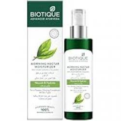 Biotique MORNING NECTAR MOISTURIZER WITH PLANT DERIVED COLLAGEN Nourish & Hydrate For A Flawless, Glowing Complexion All Skin Types-200ml