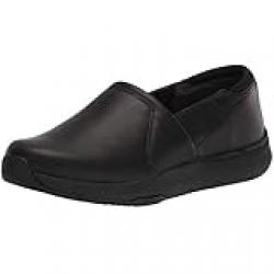 Dr. Scholl's Shoes Women's Dive in Slip-Resistant Slip On Black Smooth 7, 37 EU Wide