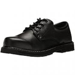 Dr. Scholl's, Men's Harrington II Work Shoe, Black Leather, 40.5 EU
