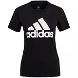 adidas Essentials Logo Women's T-Shirt ,Black/White,Size M