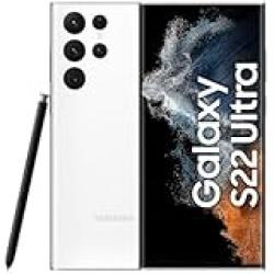 SAMSUNG Galaxy S22 Ultra 5G Mobile Phone 256GB SIM Free Android Smartphone Phantom White- International Version