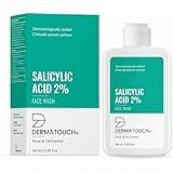 DERMATOUCH Salicylic Acid 2% Face Wash | For Acne & Oil Control | Suitable to All Skin Types | For both Men & Women | 100.00 ml (Pack of 1)
