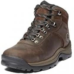 Timberland Men's Flume Mid Waterproof Hiking Boot, Dark Brown, 8.5 / 42 EU