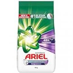 Ariel Fast Dissolving Laundry Detergent Powder with Lavender, 9 KG