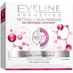 Eveline Cosmetics Intensely Firming Rejuvenating Day and Night Cream | Infused with Retinol and Sea Algea | For All Skin Types | 50 ml