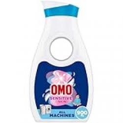 OMO Liquid Laundry Detergent, for sensitive skin, gentle on skin, tough on stains, 900 ml, Packaging may vary