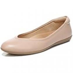 Naturalizer Womens Vivienne Comfortable Slip On Ballet Flats,Crme Brulee Beige Leather,11M , EU 42 , UK 9
