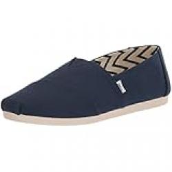 TOMS mens ALPARGATA Platform, Blue, 46 EU