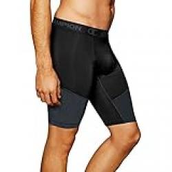 Champion Men's 9 Inch Compression Short, Black, S