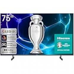 HISENSE UHD VIDAA Smart TV 75A7K - Wide Colour Gamut, 60Hz VRR, Dolby Vision, Bluetooth&HDMI, Share to TV, Alexa Built-in and Youtube, Netflix and Shahid OSN