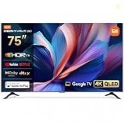 Xiaomi TV A Pro 75 2026 | Google TV | 4K QLED Display | Dolby Audio, DTS-X, And DTS Virtual:X | Premium Metal Finish| 360 Bluetooth Remote Control
